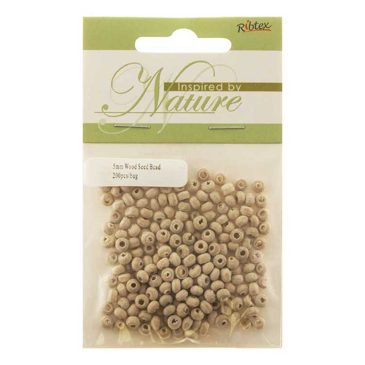 WB 5mm Non Varnish Seed Bead Pack Natural 5 mm