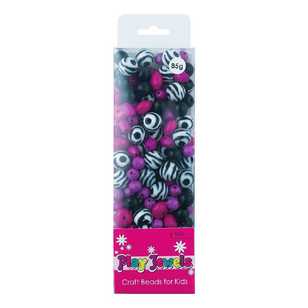 Ribtex Play Jewels Assorted Beads Pink, Black & White