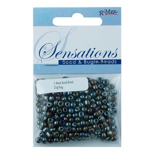 Ribtex Glass Seed and Bugle Beads Bag Bronze AB 3.6 mm