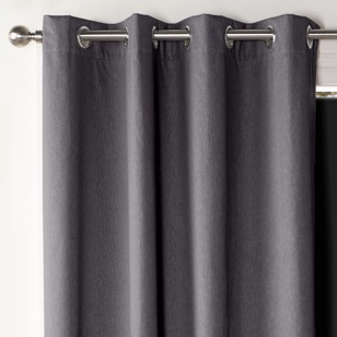 Gummerson Caine Eyelet Curtain Charcoal