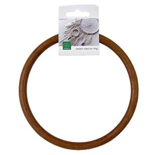 Shamrock Craft Wood-Look Acrylic Ring Brown