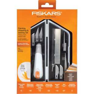 Fiskars Heavy-Duty Carving, Chiselling & Sawing Set Multicoloured