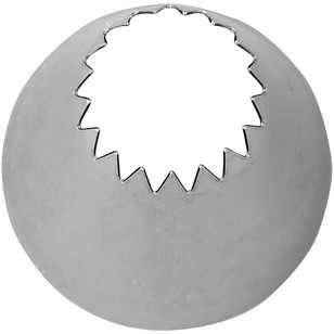 Wilton 8B Open Star Decorating Tip Silver