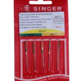 Singer Knit Needles 5 Pack Silver 70 - 80