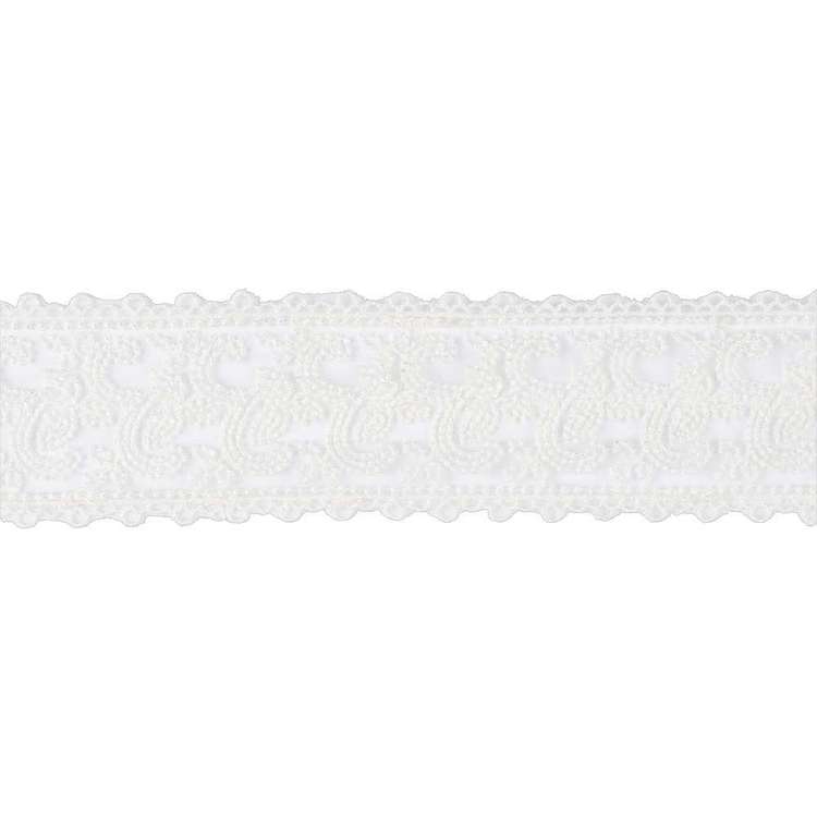 Simplicity Embroidered Mesh White