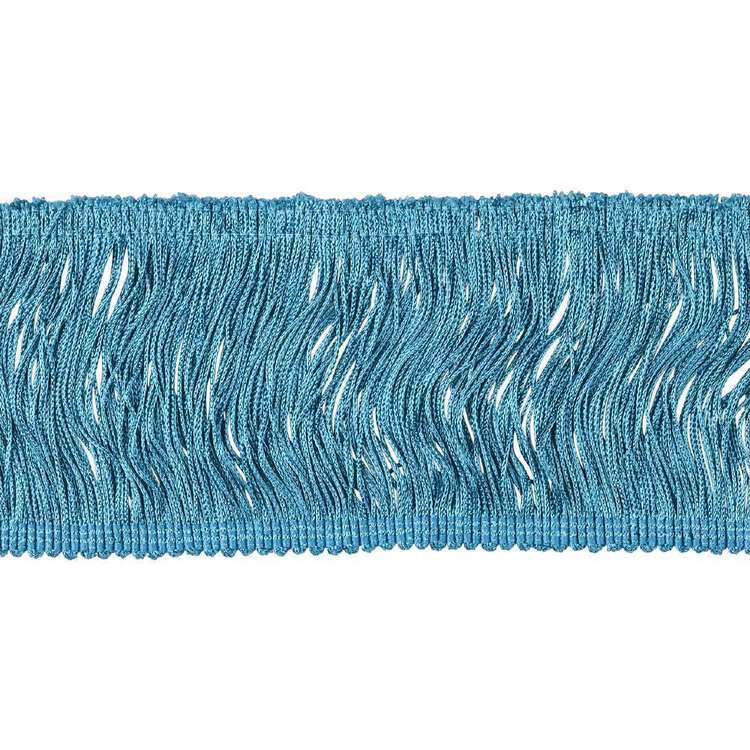 Simplicity Polyester Fringe Turquoise 10 cm
