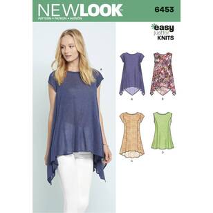 New Look Pattern 6453 Misses' Tops 6 - 18