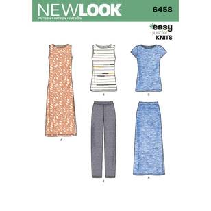 New Look Sewing Pattern 6458 Misses' Separates White 10 - 22