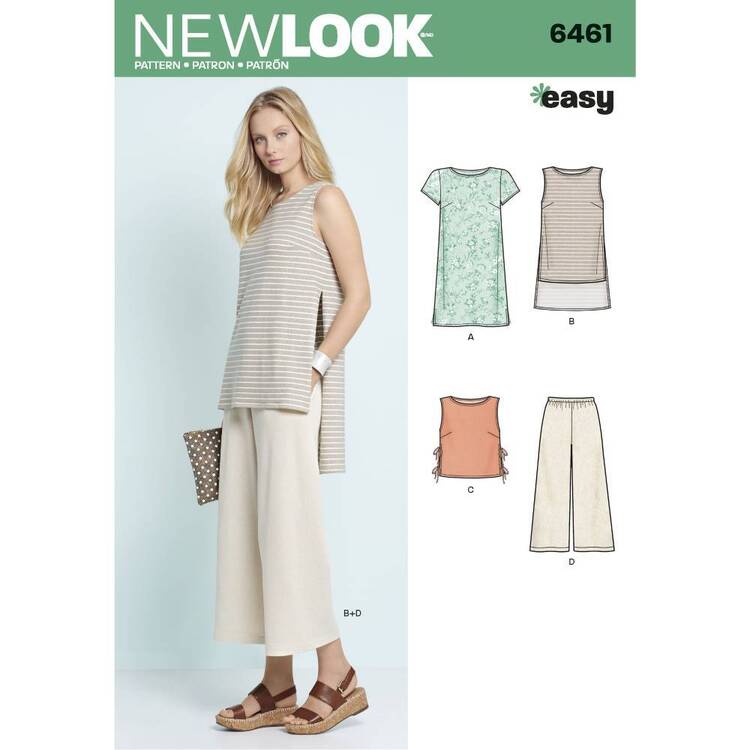 New Look Pattern 6461 Misses' Top & Pants