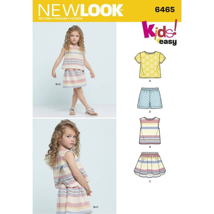 New Look Pattern 6465 Child's Top