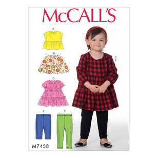 McCall's Pattern M7458 Toddlers Tops 0.5 - 4