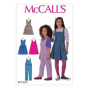 McCall's Pattern M7459 Children's/Girls' Jumpers and Overalls