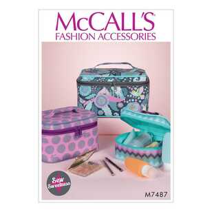 McCall's Pattern M7487 Travel Cases in Three Sizes One Size