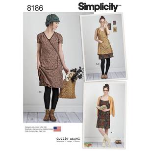 Simplicity Pattern 8186 Misses' Wrap & Slip Dress
