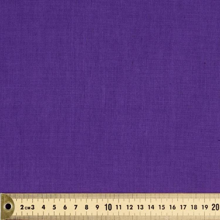 Plain Top Pop 112 cm Poplin Fabric Purple