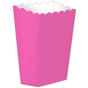 Amscan Small Popcorn Box Bright Pink