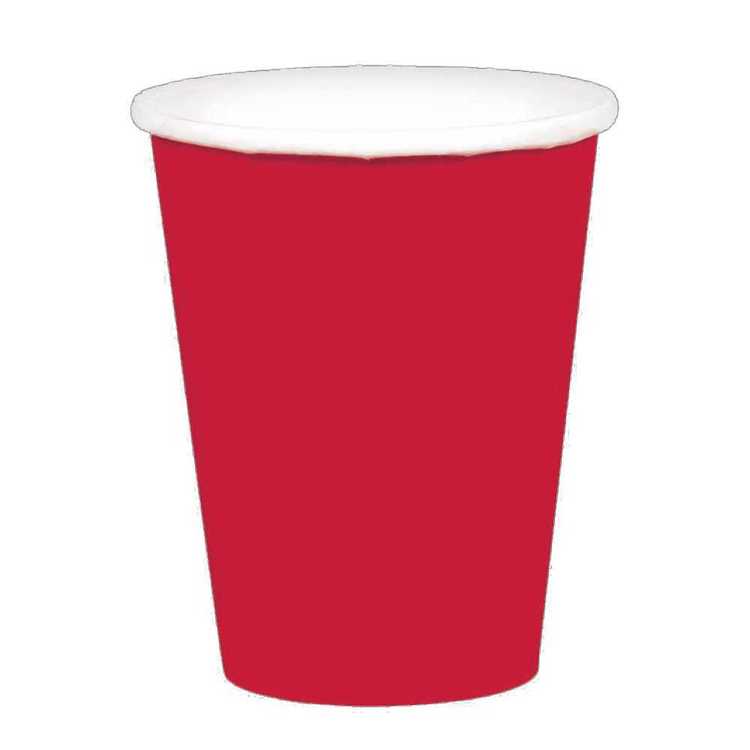 Amscan Red Paper Cups 20 Pack