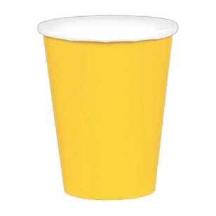 Amscan Yellow Paper Cups 20 Pack Yellow 9 oz