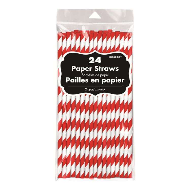 Amscan Paper Straw 24 Pack