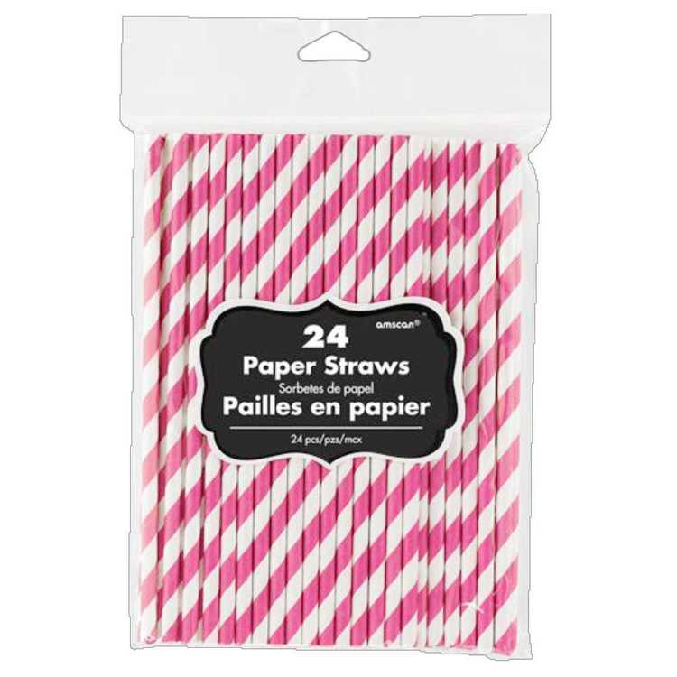 Amscan Paper Straw 24 Pack
