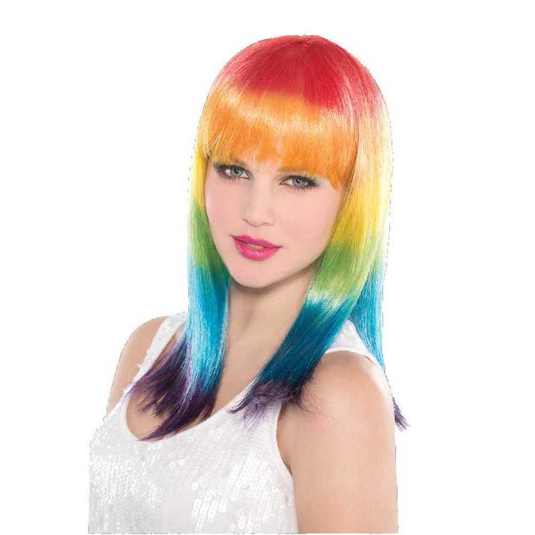 Amscan Spectrum Wig Rainbow