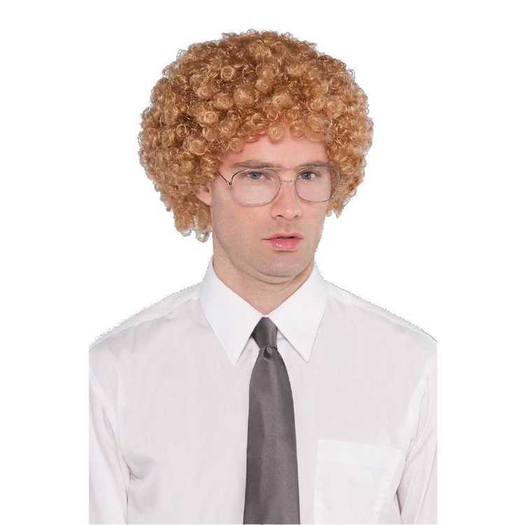 Amscan Kit And Glasses Geek Wig Blonde