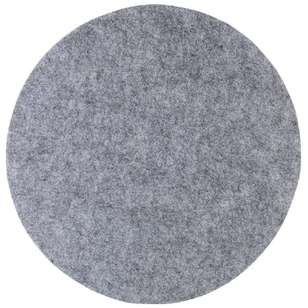 Ladelle Round Felt Placemat Grey 38 x 38 cm