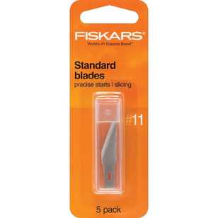 Fiskars No.11 Craft Knife Blades 5 Pack Grey