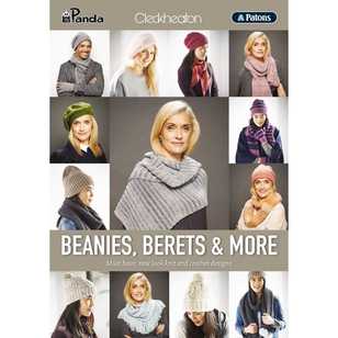 Various Beanies & Berets 359 Pattern Book White A4