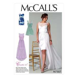 McCall's Pattern M7507 Misses' Mix-and-Match Sweetheart Dresses