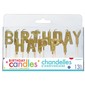 Amscan Happy Birthday Pick Candles Gold