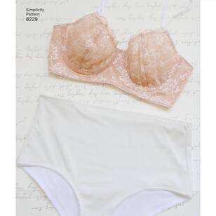 Simplicity Pattern 8229 Misses' Underwire Bras and Panties ALL SIZES