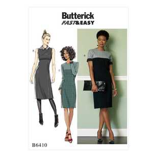 Butterick Pattern B6410 Misses'/Miss Petite Paneled Dresses with Yokes