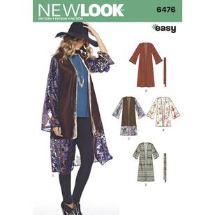 New Look Pattern 6476 Misses' Easy Kimonos