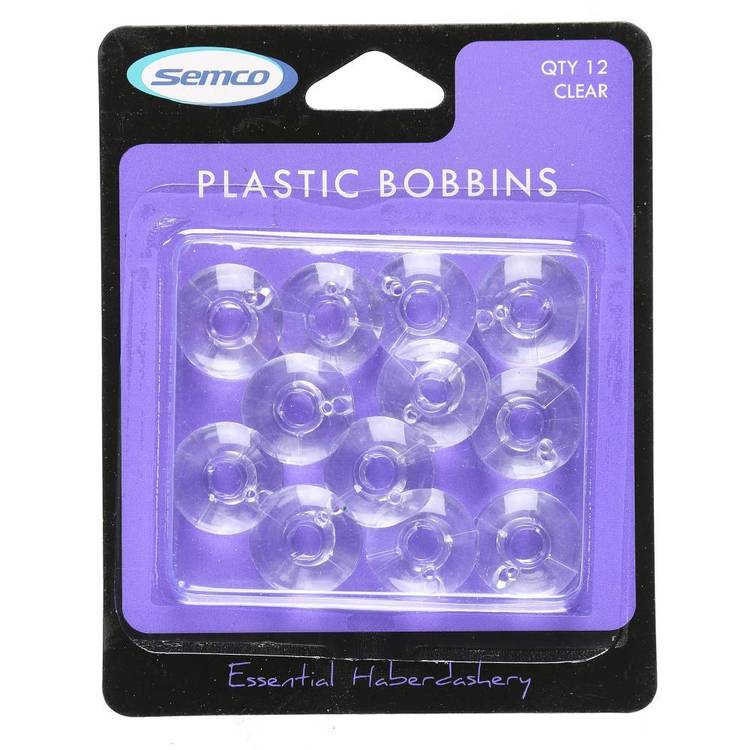 Semco Plastic Bobbins Clear
