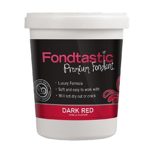 Fondtastic Fondant Tub Dark Red 908 g