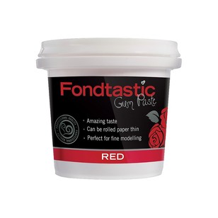 Fondtastic Ready Use Gum Paste Red 8 oz