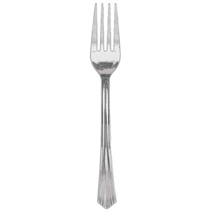Amscan Silver Look Fork