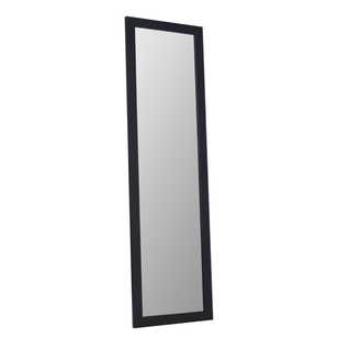 Frame Depot Over The Door Mirror Black 30 x 120 cm