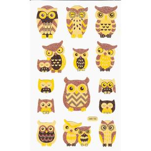 Arbee Curious Owls Sticker Pastel