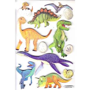 Arbee Dinosaurs 1 Sticker Multicoloured