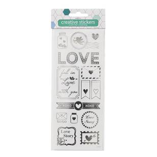 Arbee Love Sticker Silver