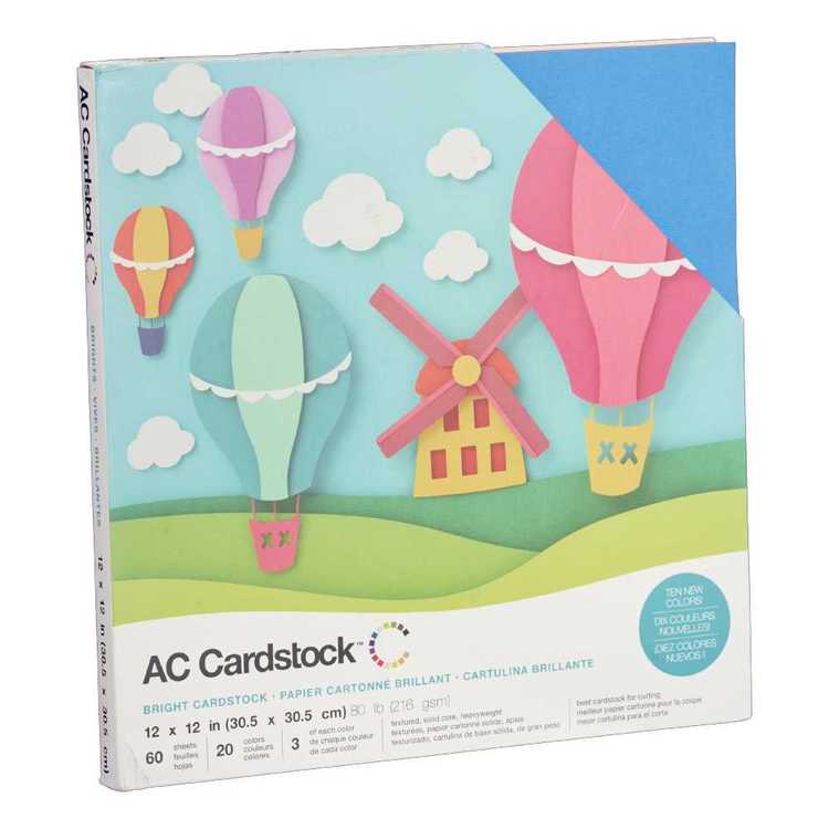 American Crafts Brights Cardstock Multicoloured 12 in