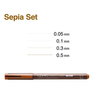 Copic Sepia Multiliner Set Sephia