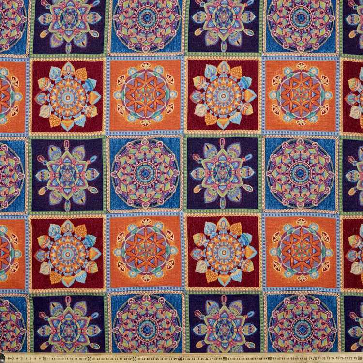 Harper Boho Patch Tapestry Multicoloured 140 cm