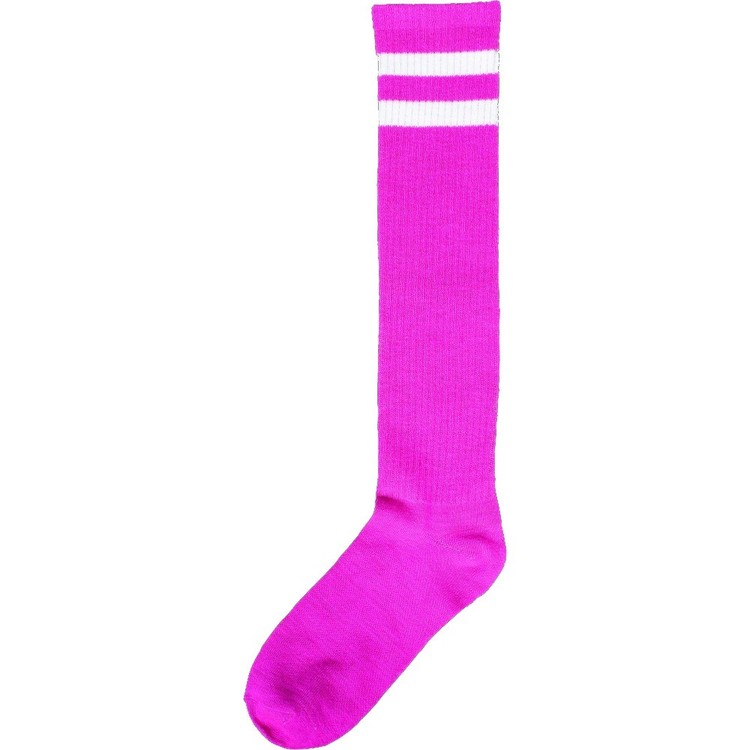 Amscan Mix N Match Striped Knee Socks Pink One Size Fits Most