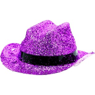 Amscan Mix N Match Mini Glitter Cowboy Hat Pink