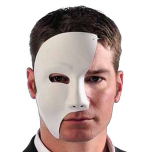 Amscan Mix N Match Phantom Mask White
