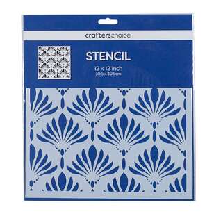 Crafters Choice Decor Stencil White 12 x 12 in