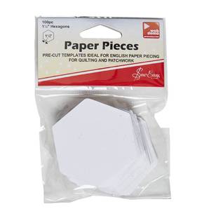 Paper Pieces Pre Cut Hexagon White